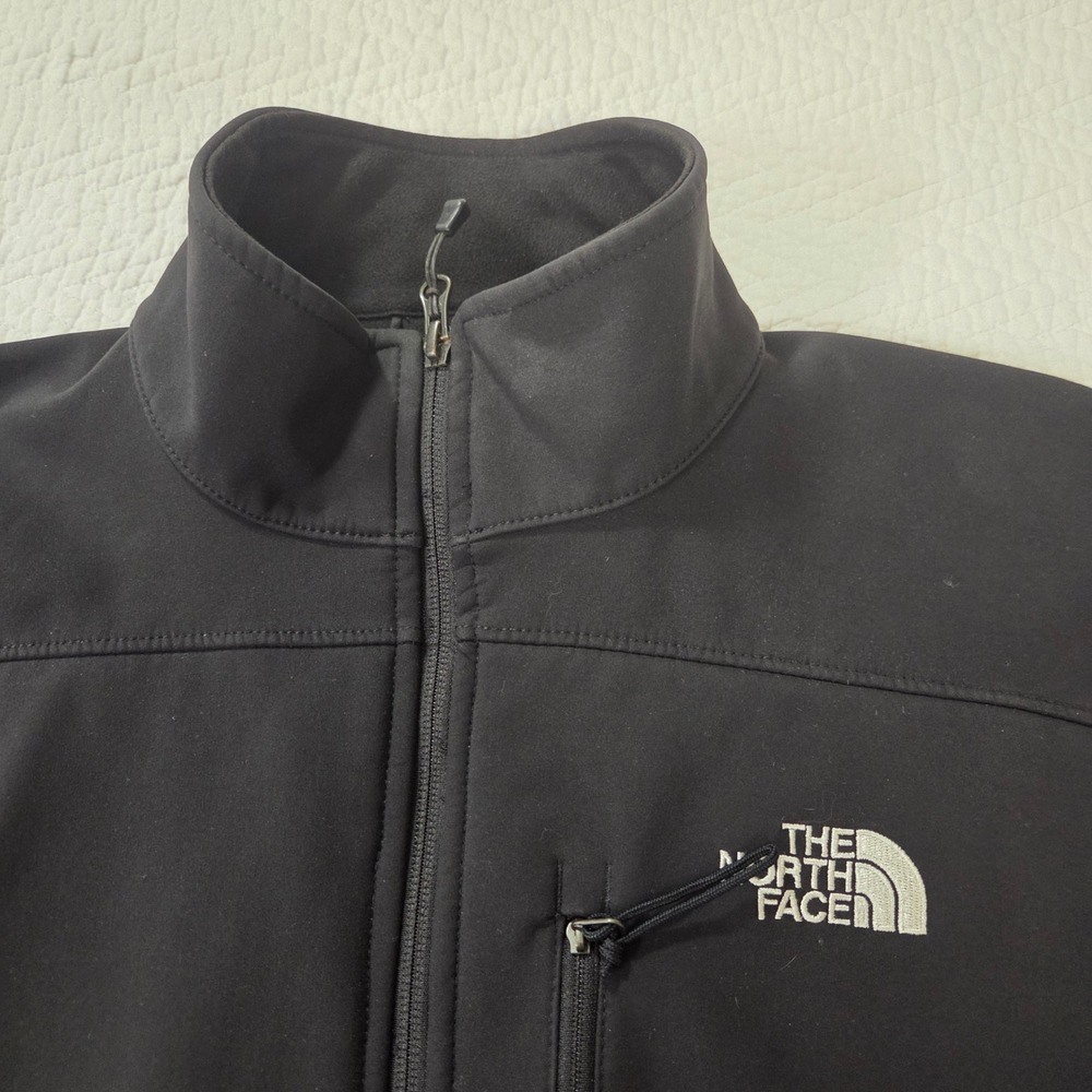 The North Face Apex Bionic Softshell Jacket Mens Small Black Full Zip Windproof - Picture 2 of 7